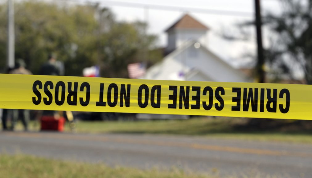 scène de crime à la First Baptist Church of Sutherland Springs © Keystone / AP / Eric Gay