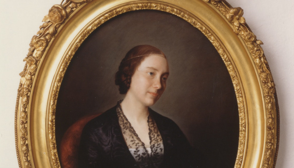 Portrait de Valérie de Gasparin, née Boissier, vers 1851, peint au pastel par Louisa Couronne, née Durand-Forbes. / ©Archives Fondation La Source / Photo de Thierry Zufferey